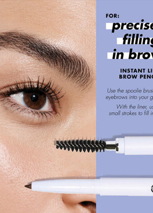 e.l.f. Instant Lift Brow Pencil, Dual-Sided, Precise, Fine Tip, Shapes, Defines, Fills Brows, Contours, Combs, Tames, Blonde, 0.006 Oz
