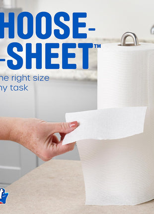 Scott Paper Towels, Choose-A-Sheet, 6 Double Rolls = 12 Regular Rolls (108 Sheets Per Roll)