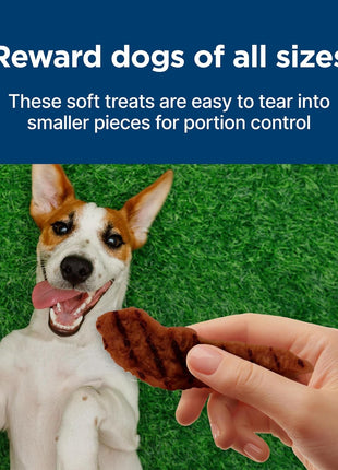 Blue Buffalo Nudges Grillers Natural Dog Treats, Made in the USA with Real Steak, 16-oz Bag