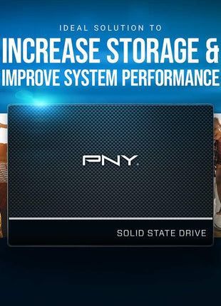 PNY CS900 500GB 3D NAND 2.5 inch SATA III Internal Solid State Drive (SSD) - (SSD7CS900-500-RB)