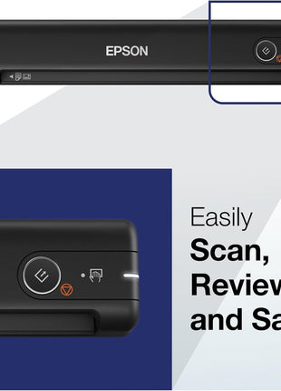 Epson Workforce ES-50 Compact & Lightweight Mobile Document Scanner | For Computers including PC and Mac Receipt and Document Scanner USB Powered