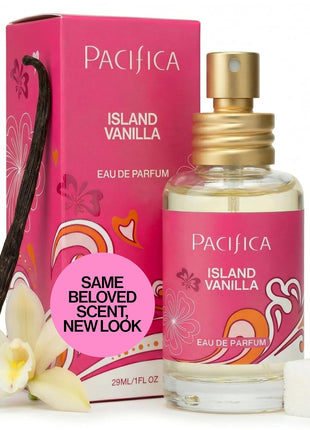 Pacifica Island Vanilla Perfume – Clean Vanilla Fragrance for Women - Warm Tropical Aroma - Long-Lasting Clean Beauty Non Toxic Scent, Vegan & Cruelty-Free, 1 oz Travel-Friendly Spray