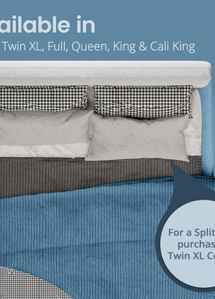 SafeRest Waterproof Queen Size Mattress Protector   Fitted with Stretchable Pockets   Machine Washable Cotton Mattress Cover for Bed