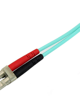 StarTech.com 3m (10ft) LC/UPC OM4 Multimode Fiber Optic Cable, 50/125, 100G, Low Insertion Loss, LSZH Fiber Jumper Cord