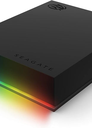 Seagate FireCuda Gaming Hard Drive External Hard Drive 5TB - USB 3.2 Gen 1, RGB LED lighting for PC and Mac with Rescue Services (STKL5000400)