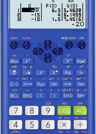 Casio fx-300ES Plus 2nd Edition – Standard Scientific Calculator | 262 Functions, Natural Textbook DisplaySM | Ideal for Middle School, High School Math, Statistics & Algebra | Blue