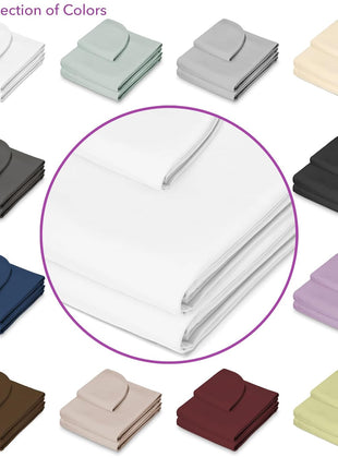 Saloniture 3-Piece Microfiber Massage Table Sheet Set - Premium Facial Bed Cover - Includes Flat and Fitted Sheets with Face Cradle Cover - White