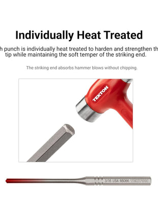 TEKTON 1/16 Inch Roll Pin Punch | 66061 | Made in USA