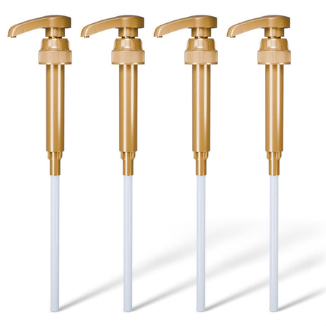 4 Pcs Coffee Syrup Pump Dispenser - Works as Skinny and Torani Syrup Pump - Fits Various 25.4 oz Bottles, Precise Dispensing 0.3oz & Lockable Design, Easy to Use & Clean, Ideal for Liquids