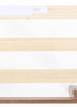 Mellow Naturalista Classic   12 Inch Solid Wood Platform Bed with Wooden Slats, No Box Spring Needed, Easy Assembly, Queen, Pine