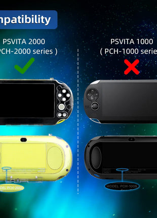 OSTENT Protective Clear Crystal Hard Guard Case Cover for Sony PS Vita PSV 2000 PCH-2000