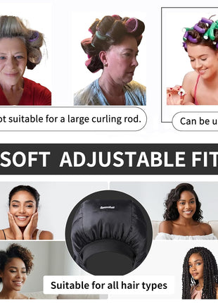 Large Bonnet Hooded Dryer Diffuser Attachment, Ideal Hair Diffuser for Curly Hair, Your Ultimate Solution - Spacious Capacity Blow Dryer Cap for Rapid Styling of Curls