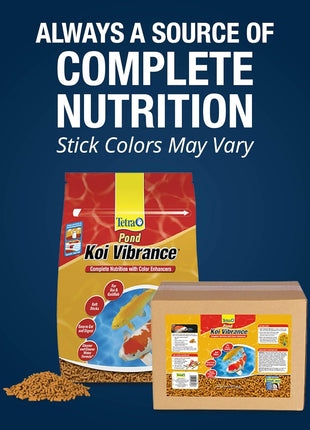 TetraPond Koi Vibrance Soft Sticks, Floating Pond Fish Food for Koi Fish and Ornamental Goldfish, 2.42 Pounds
