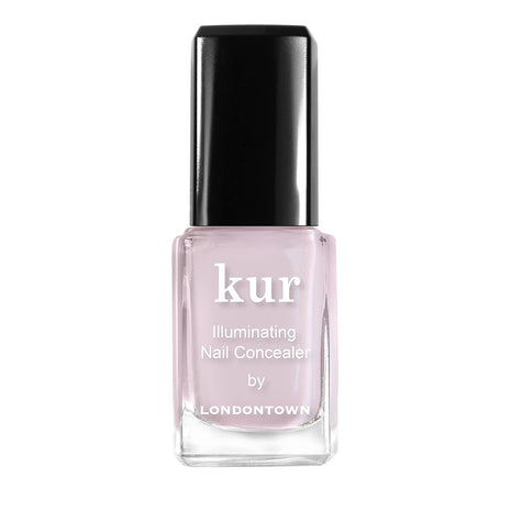 LONDONTOWN Pink Illuminating Nail Concealer, Sheer Brightening Nail Polish & Strengthener for Yellowing, Damaged or Discolored Nails, Natural Nail Perfector, Light Sheer Pink, 21+ Free, 0.4 Fl Oz