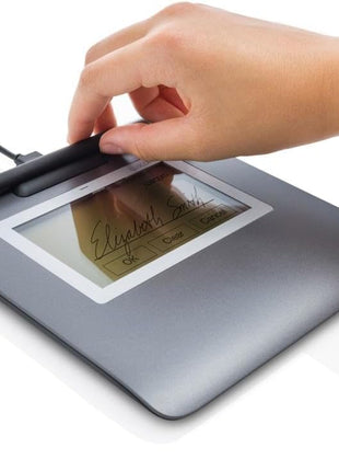 Wacom 4.5-Inch LCD USB 2.0 Electromagnetic Signature Pad, Silver (STU-430) STU430