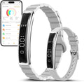 Smart Bracelet for Women Men, Health Activity Fitness Trackers, 24/7 Heart Rate & Sleep Tracker, HRV & Stress Monitor, Smart Wristband with 2 Bands for Calorie/Step Counter, Free APP for iOS & Android