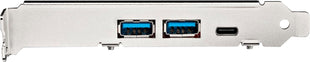 5-Port USB PCIe Card - 10Gbps USB 3.1 Gen 2 PCIe Card w/ 1x USB-C & 2X USB-A - 1x 2 Port IDC (Internal 5Gbps USB Header Expansion) - USB C PCI Express Controller Card