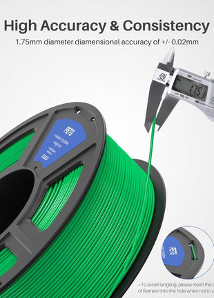 ELEGOO PETG Filament 1.75mm Black 1KG, 3D Printer Filament Dimensional Accuracy  0.02 mm, 1kg Spool(2.2lbs) Fits for Most FDM 3D Printers