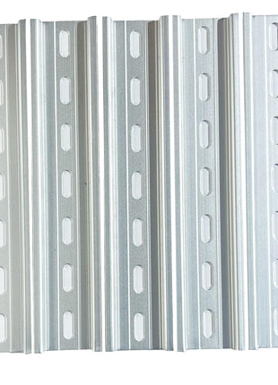 International Connector T&G 5 Pieces DIN Rail Slotted Aluminum RoHS 35mm Wide 7.5mm High (16 inch)