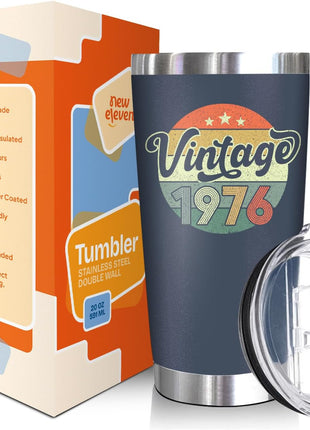 NewEleven 50th Birthday Gifts For Men Women - 50th Birthday Decorations For Him Her - Present For Men Women Turning 50 Year Old Gifts For Mom, Dad, Wife, Husband - 20 Oz Tumbler