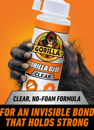 Gorilla Clear Glue, 5.75 Ounce Bottle (Pack of 1) - Crystal Clear, All Purpose, and Water Resistant