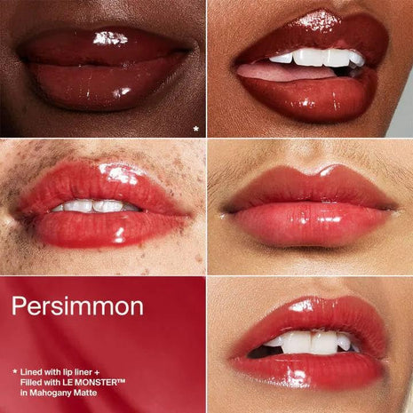 HAUS LABS BY LADY GAGA PHD HYBRIDLIP GLAZE - Persimmon (Reddish Brown) & ENTEL Aloe vera Sheet Masque (BONUS)