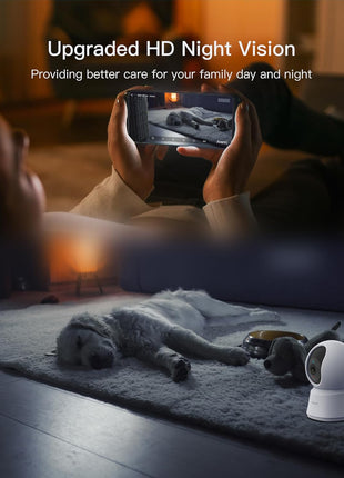 ARENTI 5G Indoor Security Camera, 4MP Pet Camera with Speaker for Dog/Cat, Baby Monitor with Phone App, Dual-Band WiFi, Auto Tracking, Super Night Vision, 2-Way Talk, Cloud & SD Card Storage(P2Q)