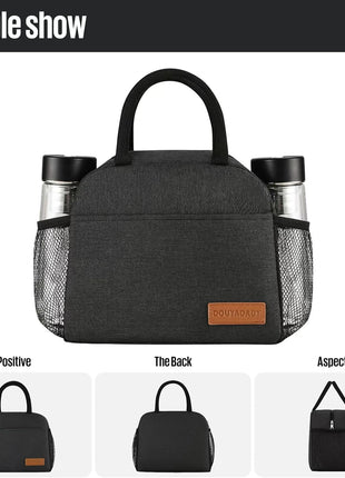 douyadady Lunch Bag&Box Women/Men Insulated&Reusable | Spacious Lightweight Waterproof Sturdy Durable Great Value For Office Work School Picnic Travel