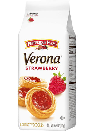 Pepperidge Farm Verona Strawberry Thumbprint Cookies, 6.75 Oz