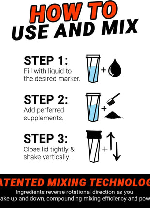 HELIMIx 2.0 Vortex Blender Shaker Bottle Holds upto 28oz | No Blending Ball or Whisk | USA Made | Portable Pre Workout Whey Protein Drink Shaker Cup | Mixes Cocktails Smoothies Shakes | Top Rack Safe
