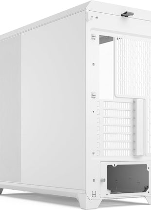 Fractal Design Meshify 3 XL White Tempered Glass Clear Tint - High Airflow PC Gaming Case - Mesh Front Panel - Three ARGB Momentum 14 Gen 2 Fans Included - Spacious Interior - GPU up to 512mm