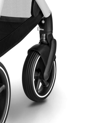 Cybex Gazelle S All-in-One Toddler and Baby Stroller with Over 20 Modular Configurations, Ergonomic Near-Flat Recline, Shopper Basket, and Compact Fold, Moon Black, Silver Frame