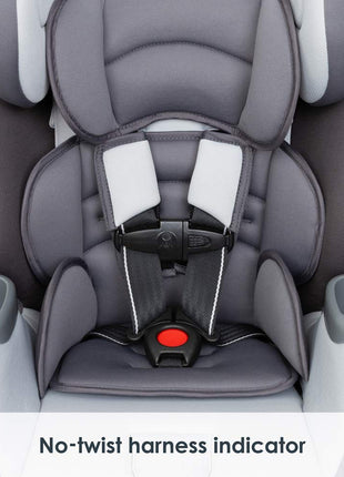Baby Trend Cover MeTM 4-in-1 Convertible Car Seat, Vespa – Built-in Canopy, 4-Stage Growth System, Plush Comfort Padding, Multi-Position Recline