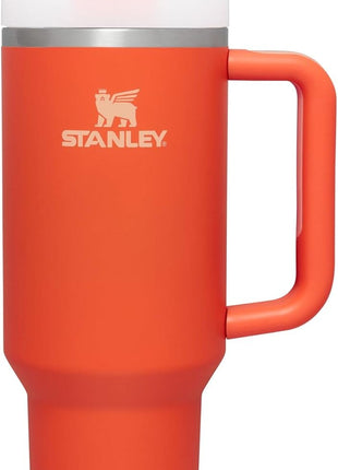 STANLEY Quencher H2.0 Flow State Tumbler, 14 oz, Rose Quartz 2.0 | Straw and 3-Position Lid | Cup Holder Compatible for Travel | Insulated Stainless Steel Cup | BPA-Free