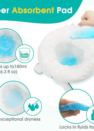 [60 Counts] Disposable Potty Liners compatible with OXO Tot 2-in-1 Go Potty, Universal Refill Bags for Toddler Travel