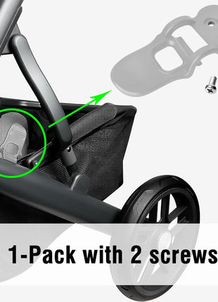 Replacement Closing Latch UppaBaby Vista 2015+ (and V2),Hinge Latch Compatible with UpperBaby Vista V1 & V2 Strollers,Secures Stroller in Closed Position,Gray 1-Pack Includes 2 Screws