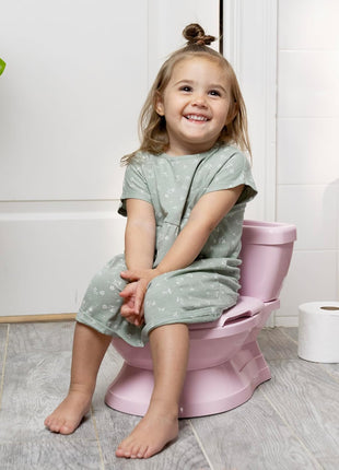 Ingenuity My Size Potty Pro in Pink, Infant Potty Training Toilet, Lifelike Flushing Sound, for Ages 18 Months, Up to 50 Pounds