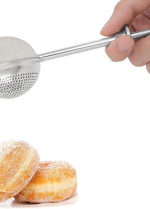 HULISEN Flour Duster for Baking, One Handed Operation, 304 Stainless Steel Powdered Sugar Shaker Duster, Pick Up and Dust Flour Sifter, Gift Package