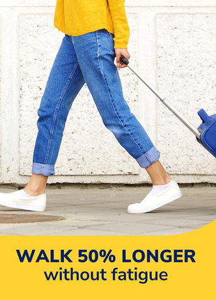 Dr. Scholl's Walk Longer Insoles for Women - Comfortable Plush Foam Cushioning Inserts for Walking, Hiking, and Standing on Feet All-Day with Arch Support - Walk 50% Longer Without Muscle Fatigue