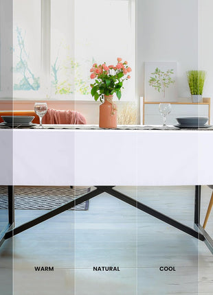 Utopia Kitchen Rectangle Table Cloth 2 Pack [60x102 Inches, White] | Tablecloth Machine Washable, Polyester Table Cover for Dining, Buffet Parties, Picnics, Events, Weddings and Restaurants