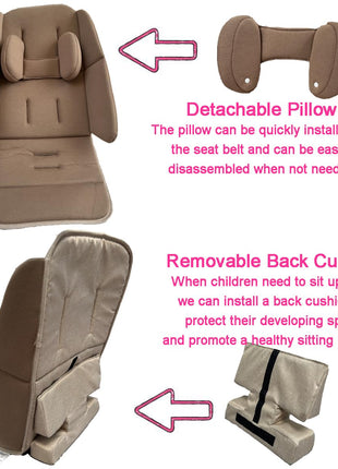 Stroller Infant Liner Seat Cushion Compatible with Uppababy Vista, Vista V2, Vista V3, Cruz V2, Rumbleseat V2, Skin Friendly Fabric (Khaki)