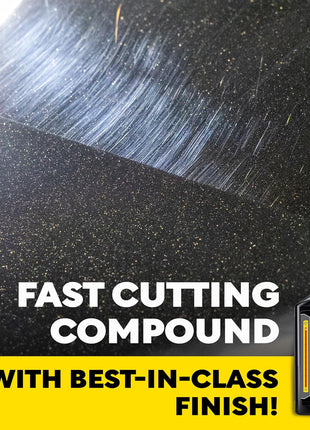 Meguiar's Mirror Glaze M105 Ultra-Cut Compound, Pro-Grade Car Compound for Removing Scratches and Heavy Swirls, Restores Gloss and Clarity, Car Guy Gifts for Men and Women Who Love to Detail, 8 Oz