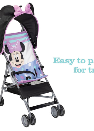 Disney Baby Character Umbrella Stroller, Eye-catching, Fun, 3D Stroller, Minnie Play All Day