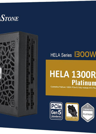 Silverstone Technology HELA 1300R Platinum ATX 3.0 / PCIe Gen 5 1300W Fully Modular Power Supply with Compact Dimensions, SST-HA1300R-PM