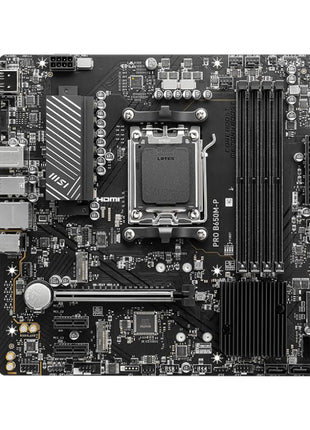 MSI PRO B650M-P ProSeries Motherboard (AMD Ryzen 9000/8000/7000 Series Processors, AM5, DDR5, PCIe 4.0, M.2, SATA 6Gb/s, USB 3.2 Gen 2, HDMI/DP, 2.5Gbps LAN, mATX)