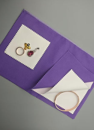 Jewelry Cleaning & Polishing Cloth,2Pcs Sterling Silver Gold Platinum Tarnish Remover,Non-Toxic Eco Friendly,Jewelry Cleaner Cloth for Ring,Earring,Watch and Coins Care