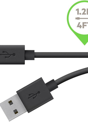 Belkin MIXIT Micro USB Cable for Samsung Phones (Black, 4 Feet)
