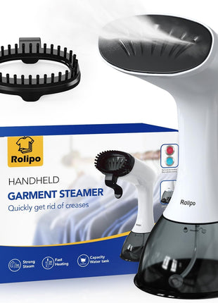 Rolipo Steamer for Clothes 1350W, Clothes Steamer for Home, Office, Travel, Upgraded 400ML Large Capacity Water Tank, Wrinkle Remover