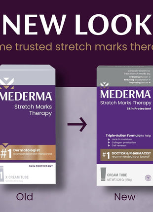 Mederma Stretch Marks Therapy, Helps Prevent and Treat Stretch Marks, Safe to Use When Pregnant, Pregnancy Skin Care, 5.29 oz (150g)