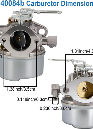 640084B Carburetor Compatible with Tecumseh 5HP MTD 632107A 632107 640084 640084A TORO 521 Snow Blower HSSK40 HSSK50 HS50 LH195SA 632107 640084 640105 640299 632107A 4&5 HP Engines